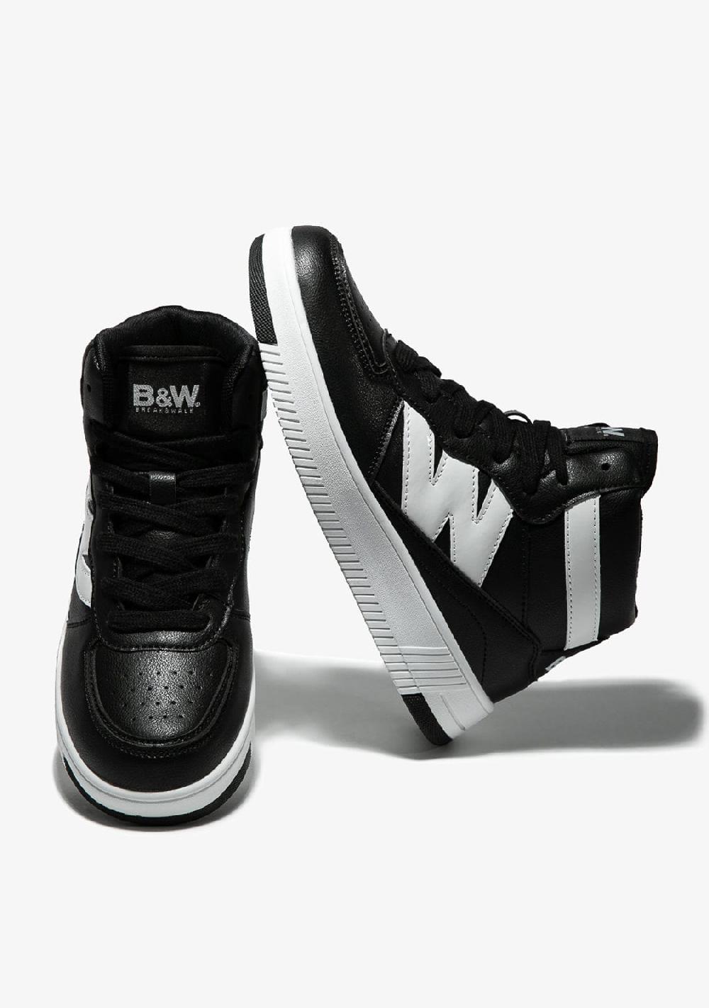 Break & walk Zapatillas altas Napa Negro Blanco ÚLTIMAS EDICIONES