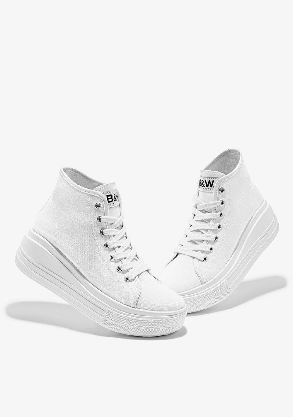 Break & walk Zapatillas Altas Rider Plataforma Blanco Precio de fábrica
