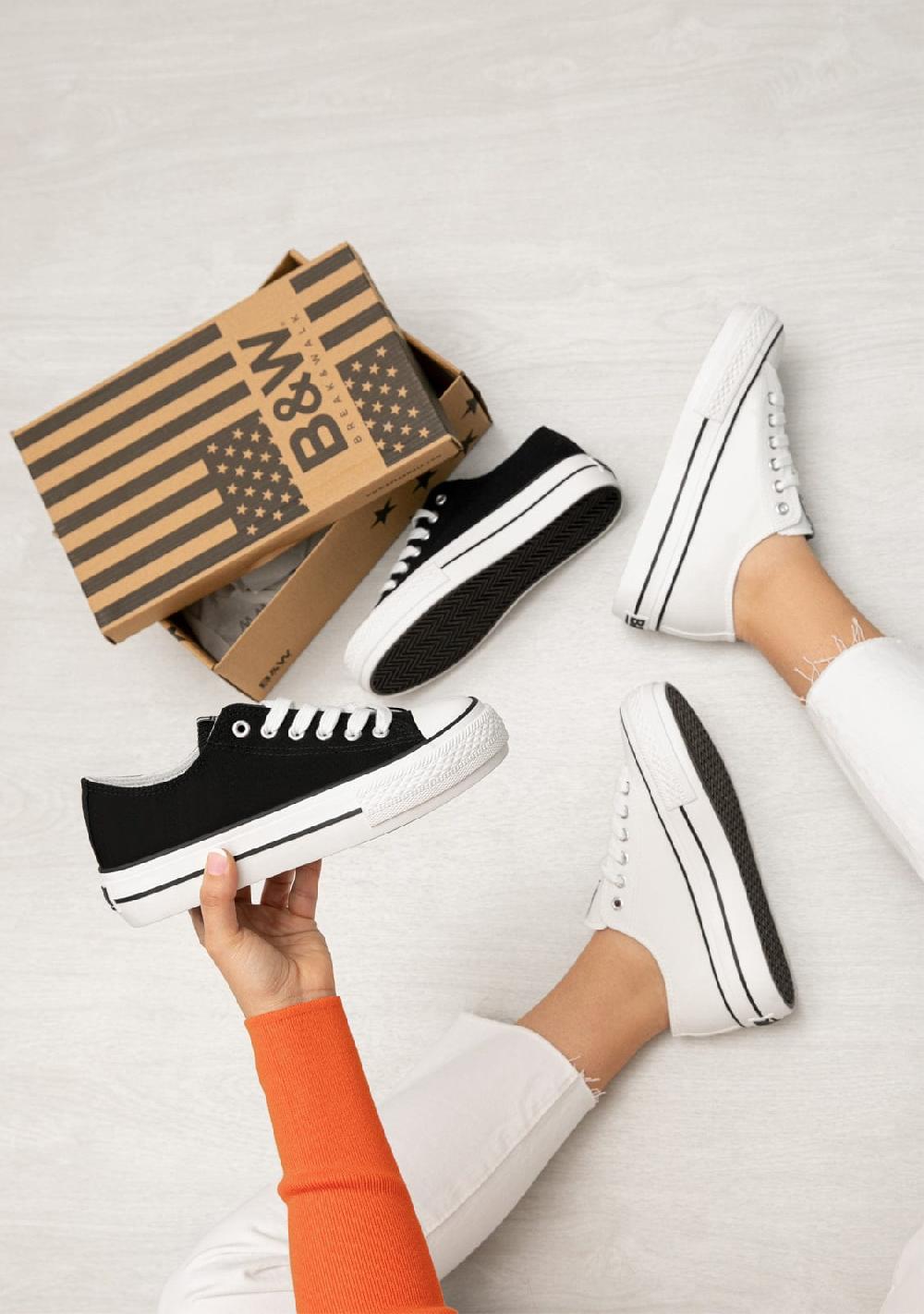 Break & walk Zapatilla Doble Plataforma Lona Negra Limitado a 3 días