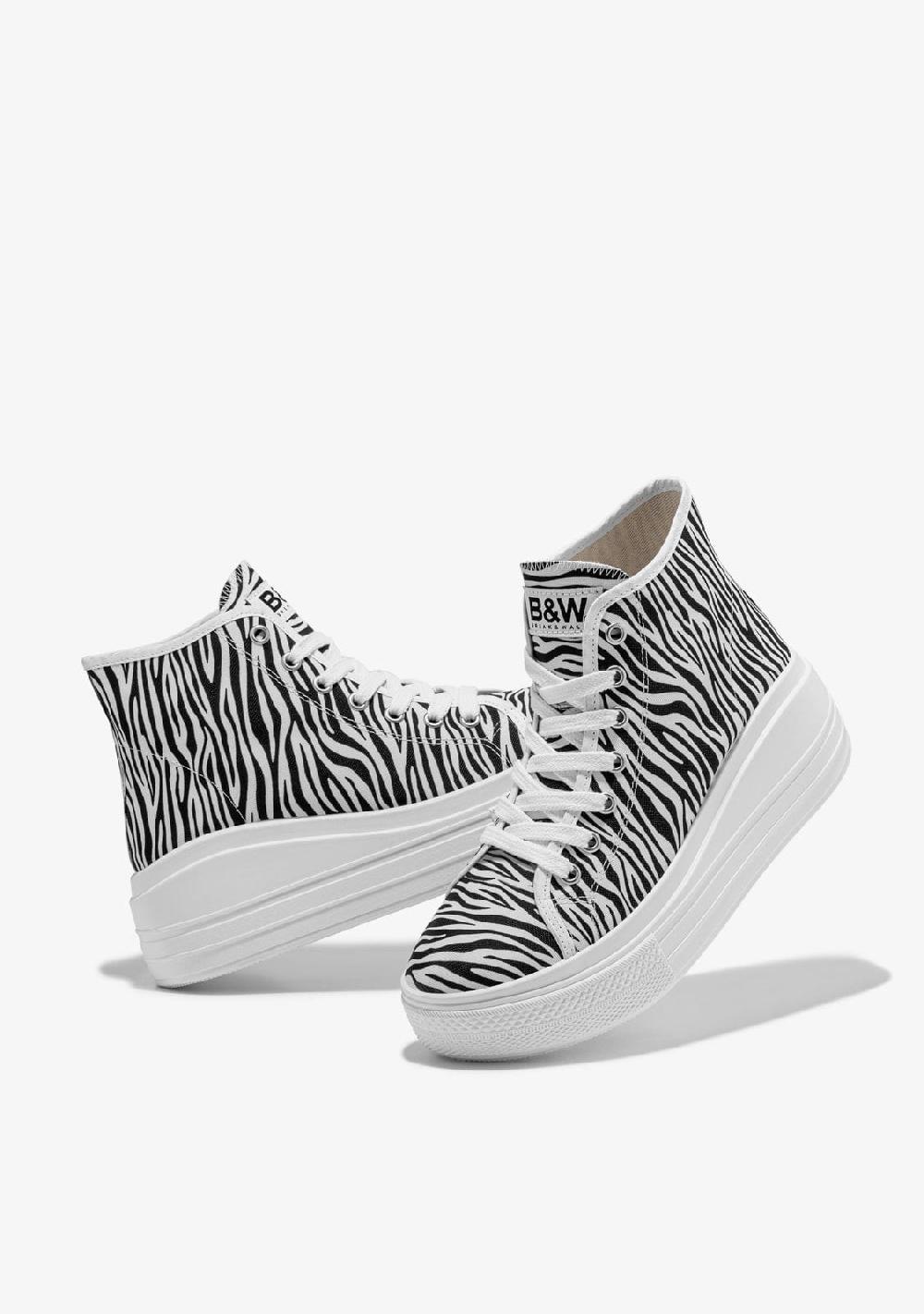 Break & walk Zapatillas Altas Rider Plataforma Cebra Outlet