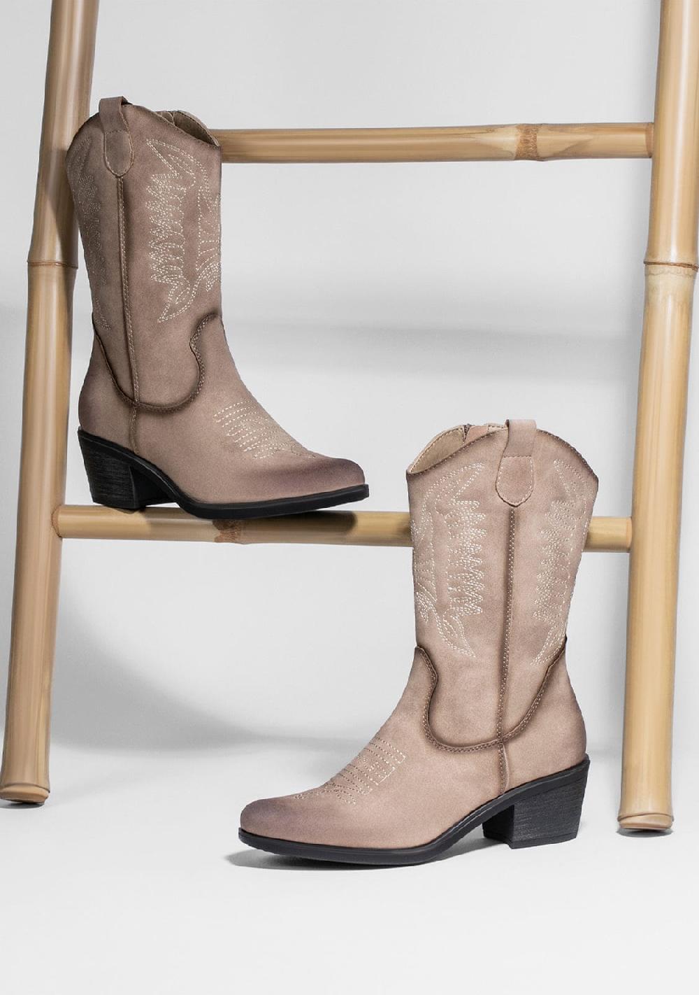 Break & walk Botas Cowboy West Beige Outlet online