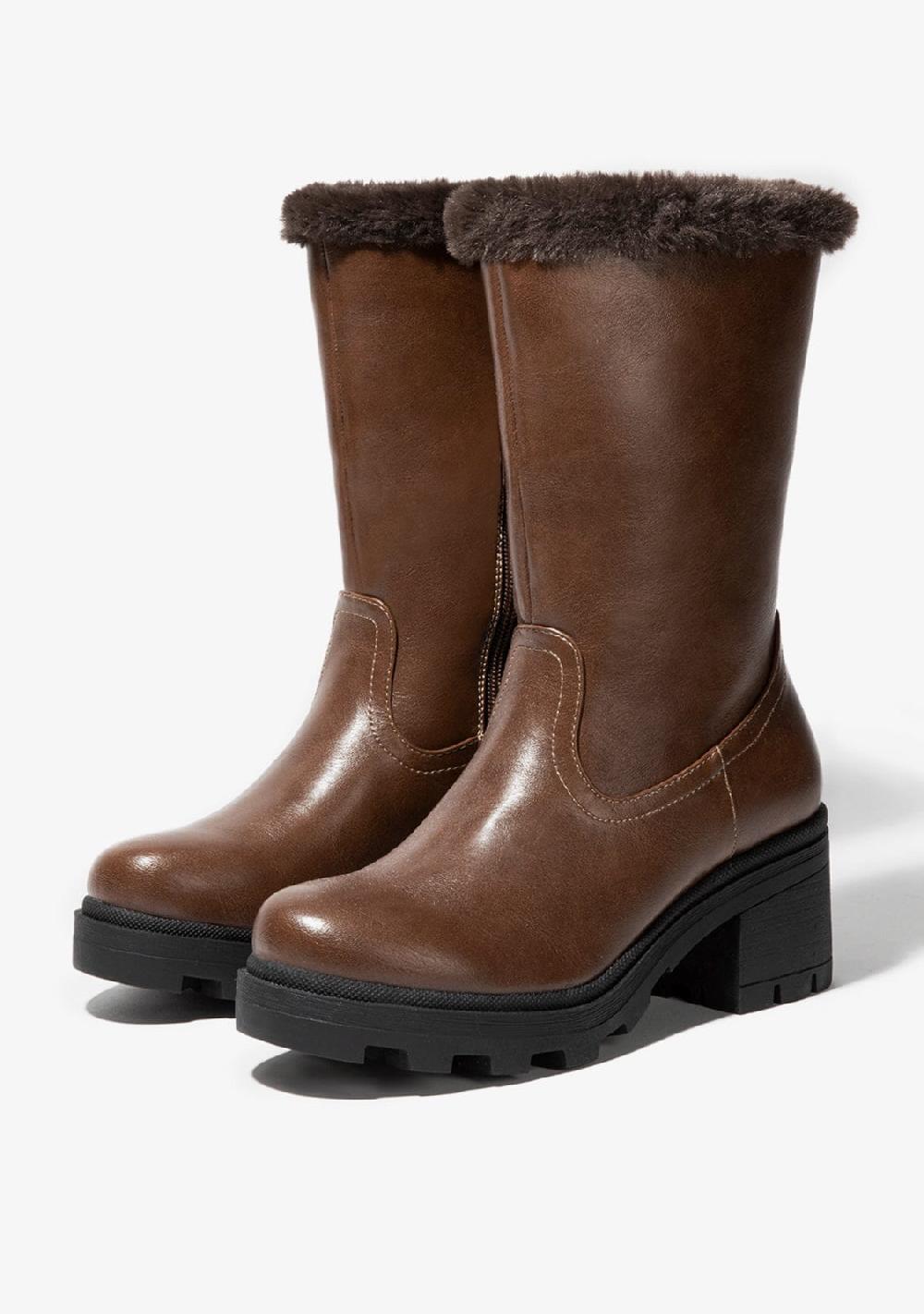 Break & walk Botas Haute Fur Marrón Rebajas