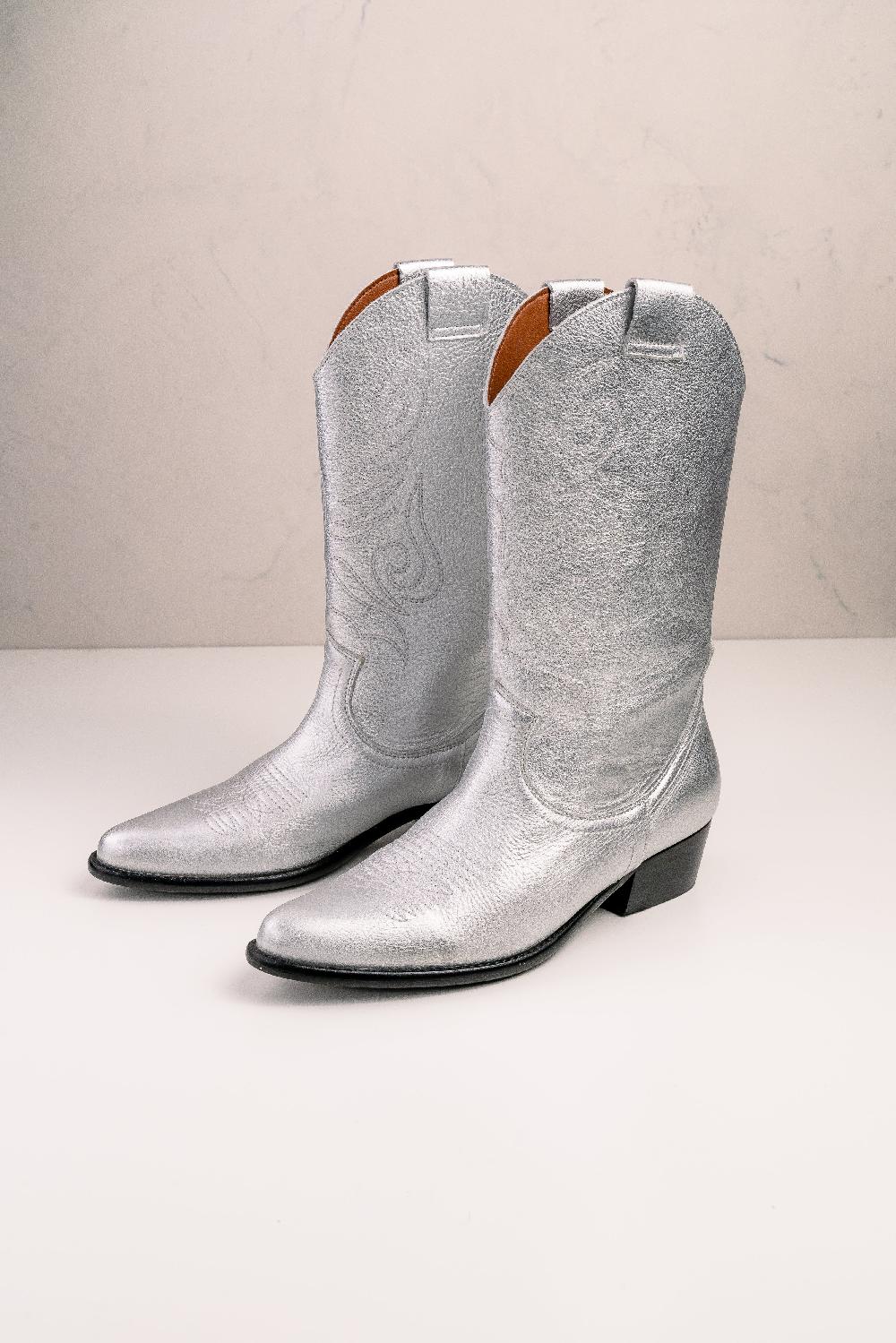 Bryan shoes Plata bordado - JANDRA Grandes ahorros