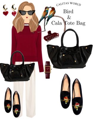 Calita Shoes LOAFERS BLACK VELVET BIRD Limitado a 3 días
