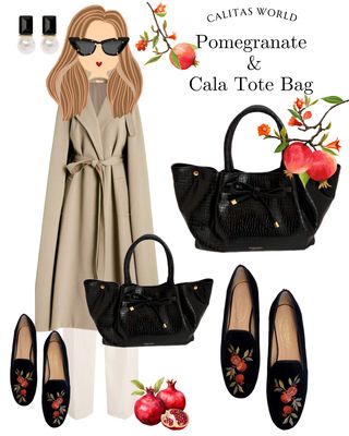 Calita Shoes LOAFERS BLACK VELVET POMEGRANATE Última moda
