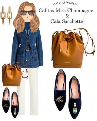 Calita Shoes ​POINTY NAVY BLUE 9CO VELVET R22 MISS. CHAMPAGNE Oferta especial
