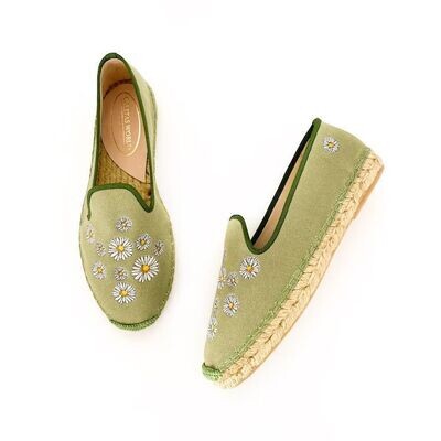 Calita Shoes ​ESPADRILLES GREEN 16 DAISIES Últimos 2 días