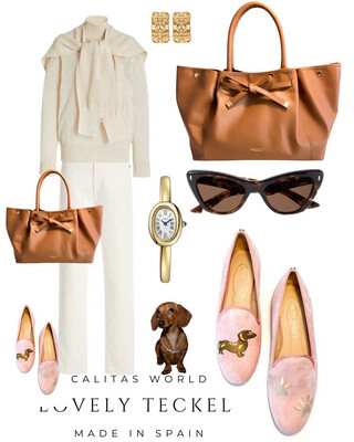 Calita Shoes LOAFERS PINK SUEDE TECKEL AND FOOTPRINTS Descuento