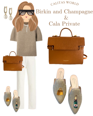 Calita Shoes ​MULES NATURAL LINEN BIRKIN AND CHAMPAGNE Grandes descuentos