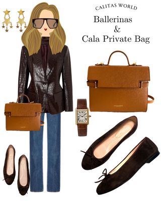 Calita Shoes BALLERINAS FLATS DARK BROWN SUEDE ( TESTA 3039) R43 Tienda de fábrica