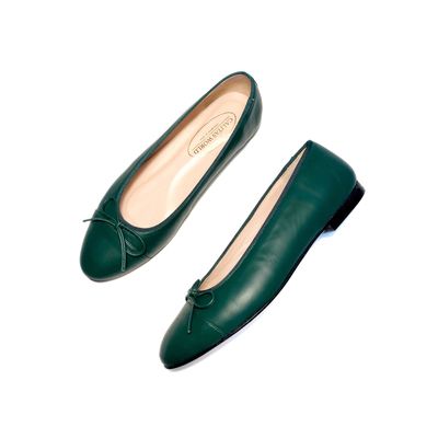 Calita Shoes BALLERINAS FLATS GREEN STIRLING 4200 R63 PELLE Precios de Black Friday