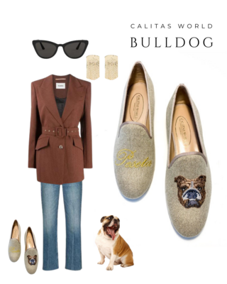 Calita Shoes PERSONALIZED WOMEN CALITAS PETS EDITION (1 IMAGE). MATERIAL: LINEN Venta caliente