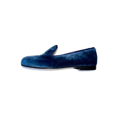 Calita Shoes ​LOAFERS MEN PETROLEUM BLUE 01TX VELVET OYSTERS AND GINTONIC Oferta especial de fábrica