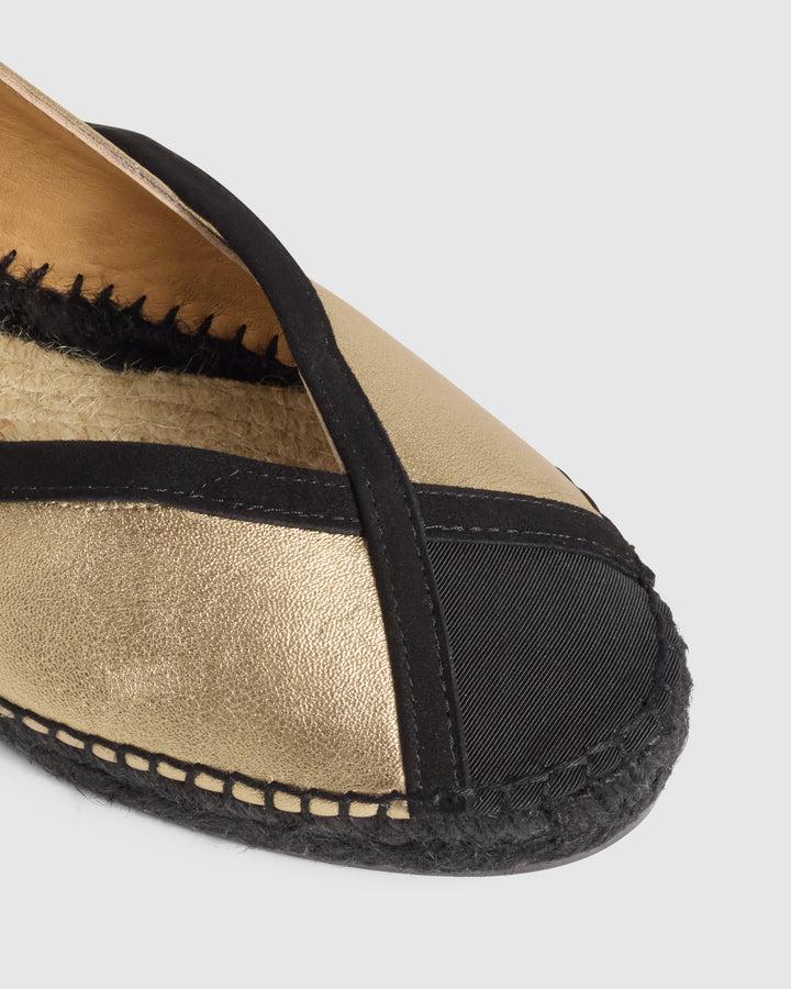 Castañer CASTAÑER | Diseñada por 'Casilda se casa' para Castañer. Alpargatas Sancha tipo bailarina en piel metalizada y cierre con lazada Descuento