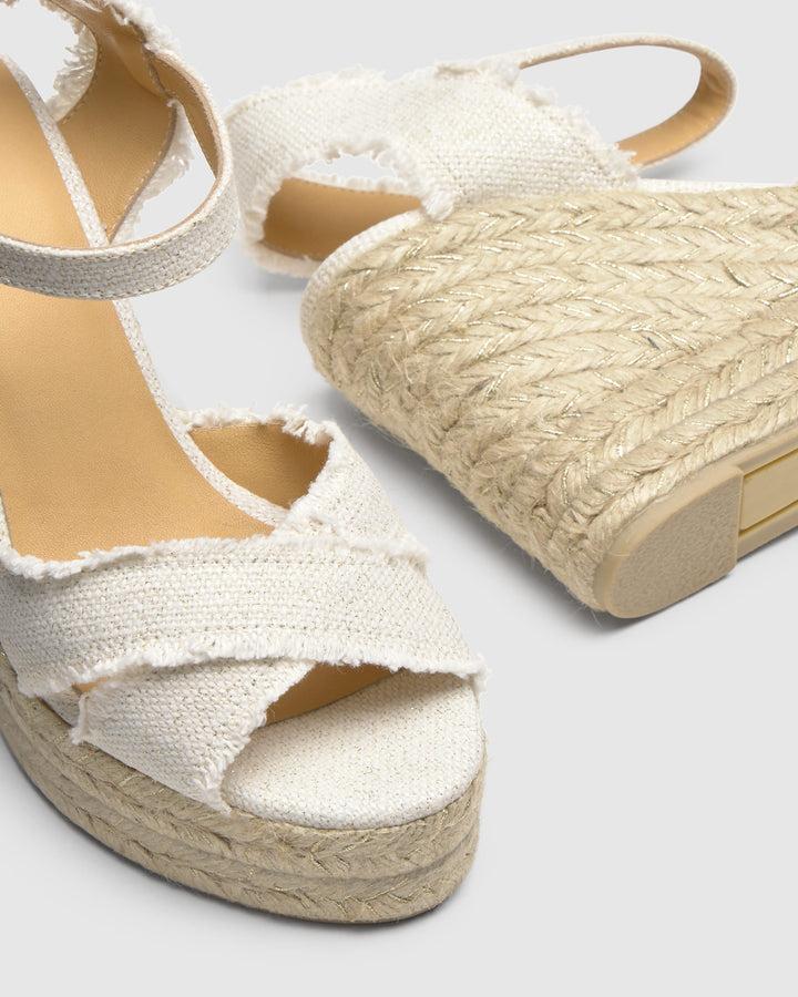 Castañer Calzado de Mujer estilo Sandalia con Cuña de 11cm de altura | Castañer Mejor oferta