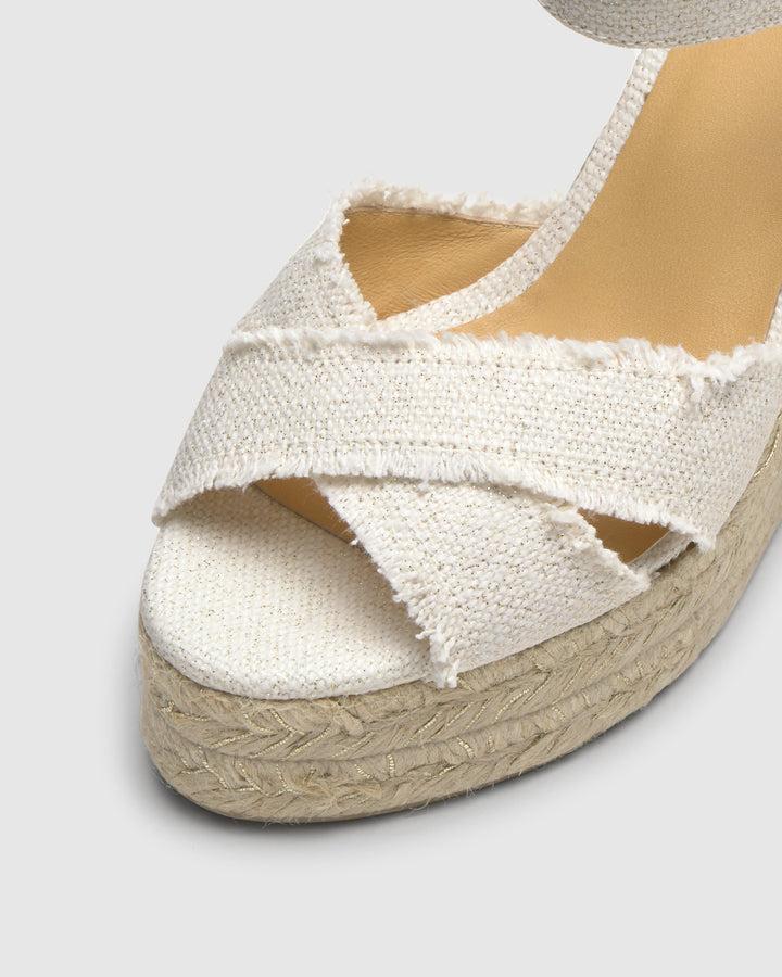 Castañer Calzado de Mujer estilo Sandalia con Cuña de 11cm de altura | Castañer Mejor oferta