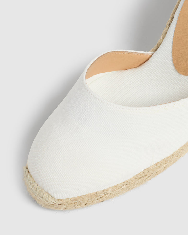 Castañer CASTAÑER ALPARGATAS CUÑA CARINA BLANCO MUJER – Castañer Rebajas