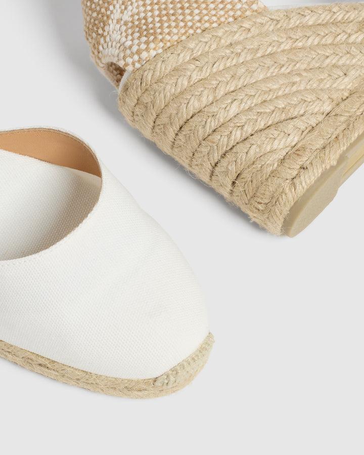 Castañer CASTAÑER ALPARGATAS CUÑA CARINA BLANCO MUJER – Castañer Rebajas