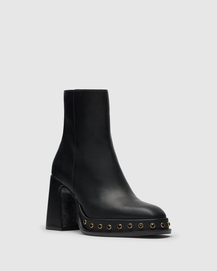 Castañer CASTAÑER | Botín Cerrada Napa NEGRO BASILIA STUDS/113 – Castañer Envío gratis