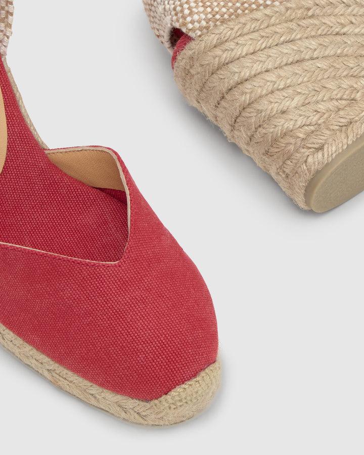 Castañer Calzado de Mujer estilo Pala Talon con Cuña de 9cm de altura | Castañer Precios de Black Friday