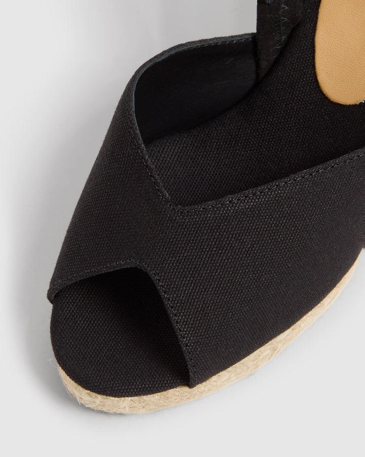 Castañer CASTAÑER | Sandalias Brisa en algodón orgánico y cuña de 9cm. – Castañer Ofertas de temporada