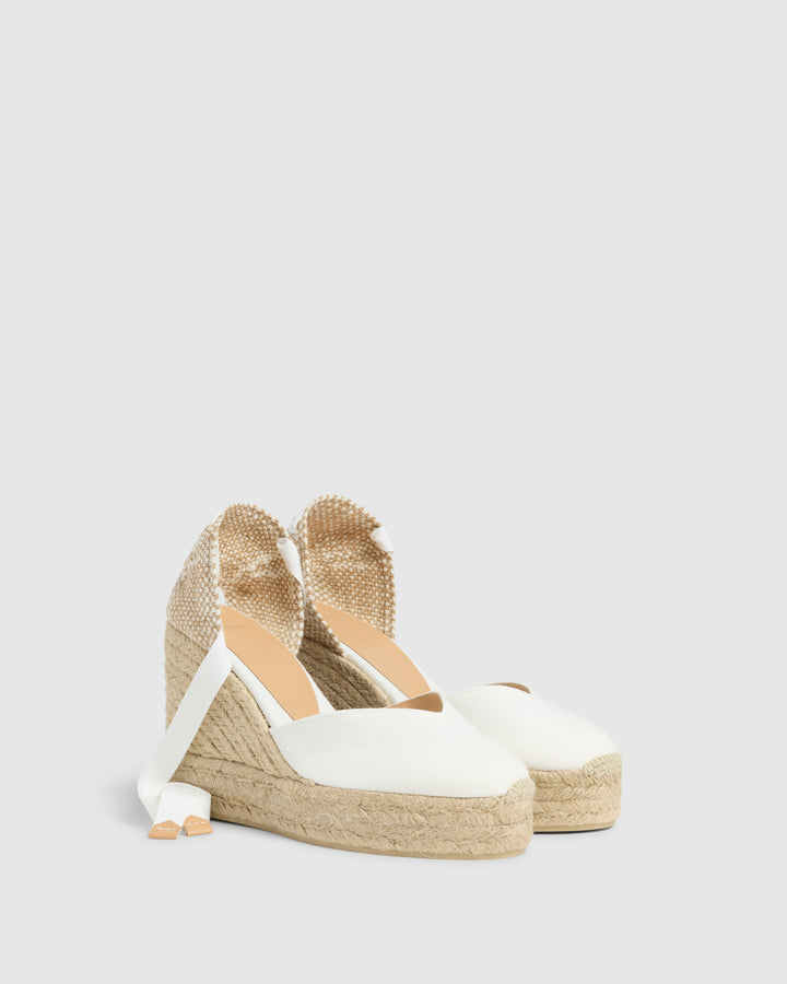 Castañer CASTAÑER ALPARGATAS CUÑA CHIARA BLANCO MUJER – Castañer Precio ultrabajo