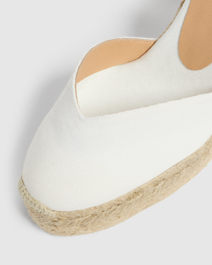 Castañer CASTAÑER ALPARGATAS CUÑA CHIARA BLANCO MUJER – Castañer Precio ultrabajo
