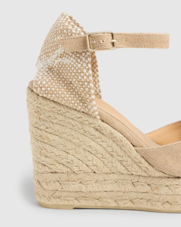 Castañer ALPARGATA CAROL PALA TALON SAND CUÑA MUJER | CASTAÑER – Castañer Venta caliente