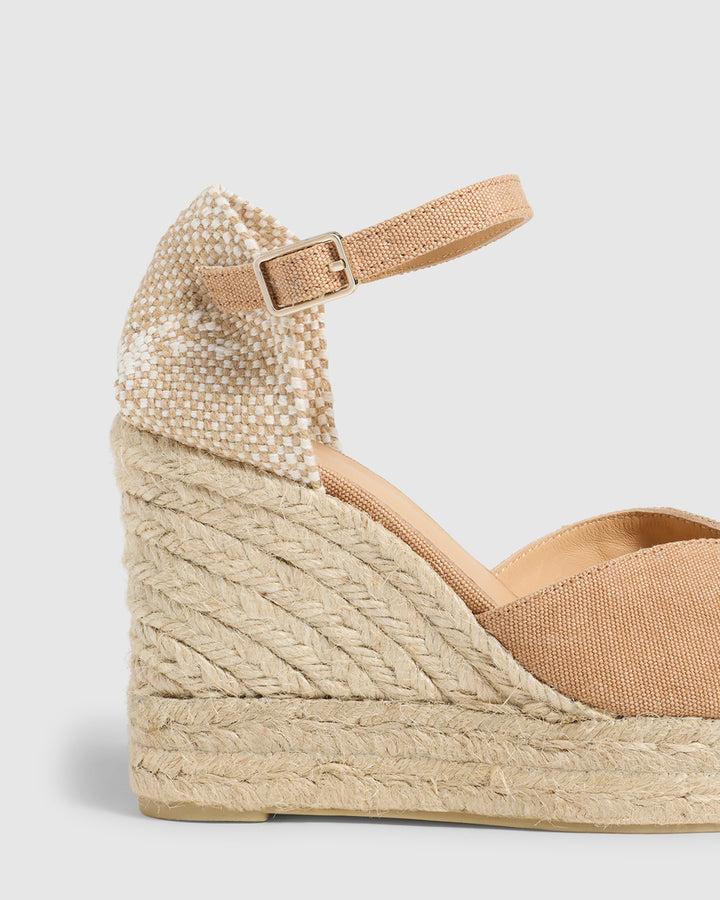 Castañer ALPARGATA BIANCA SANDALIA TOSTADO CUÑA MUJER | CASTAÑER – Castañer En oferta