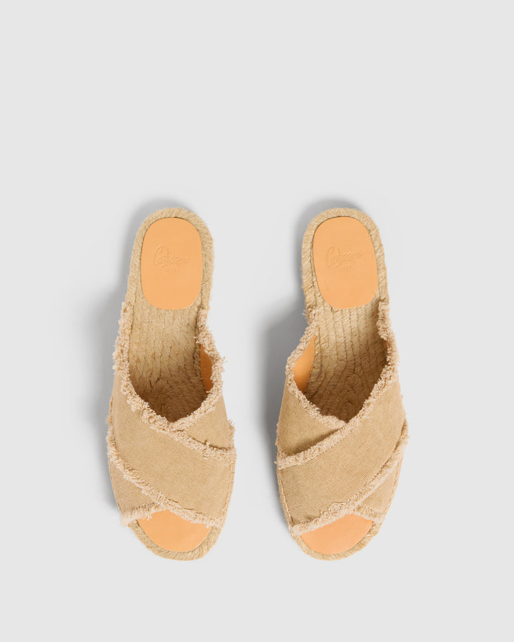 Castañer CASTAÑER SANDALIAS PLANAS PALMERA SAND MUJER – Castañer Gran oferta