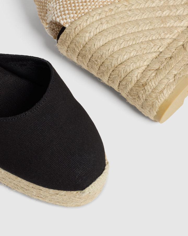 Castañer CASTAÑER ALPARGATAS CUÑA CARINA NEGRO MUJER – Castañer Mejor oferta