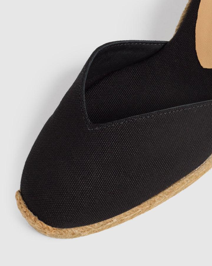Castañer CASTAÑER | Alpargatas Chiara en algodón orgánico cierre mediante lazada y cuña de 9cm. – Castañer Oferta especial de fábrica