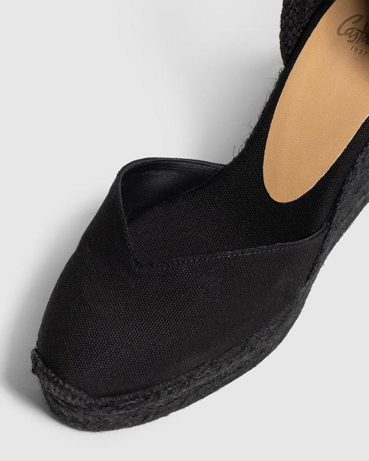 Castañer CASTAÑER ALPARGATAS CUÑA CHIARA NEGRO MUJER – Castañer Promoción trimestral