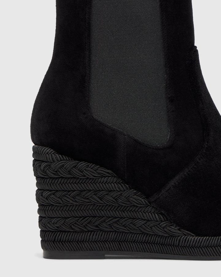 Castañer CASTAÑER | Botín Cerrada Terciopelo NEGRO BAMBI/243 – Castañer Ofertas especiales