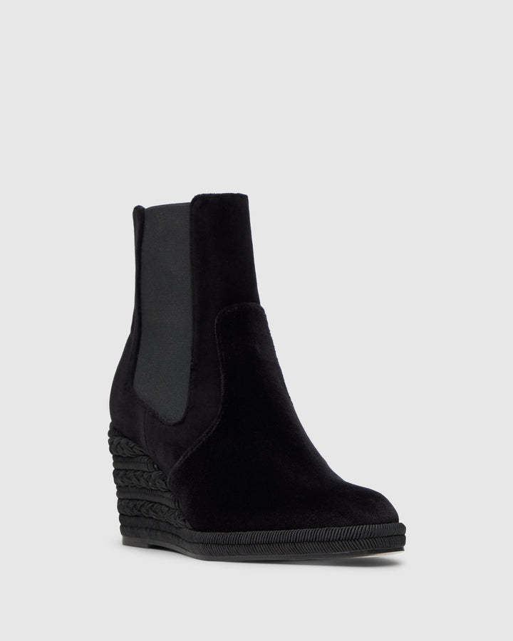 Castañer CASTAÑER | Botín Cerrada Terciopelo NEGRO BAMBI/243 – Castañer Ofertas especiales