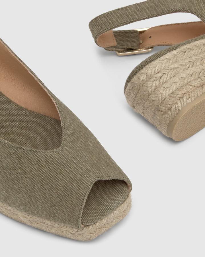 Castañer Calzado de Mujer estilo Peep Toe con Cuña de 5cm de altura | Castañer Outlet