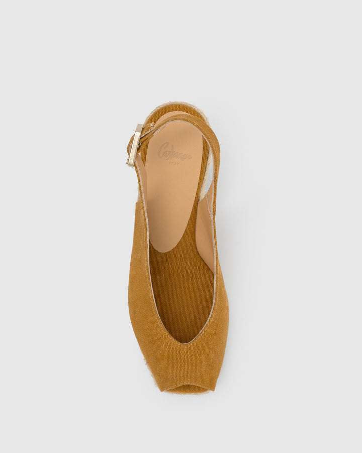 Castañer Calzado de Mujer estilo Peep Toe con Cuña de 7cm de altura | Castañer Rebajas