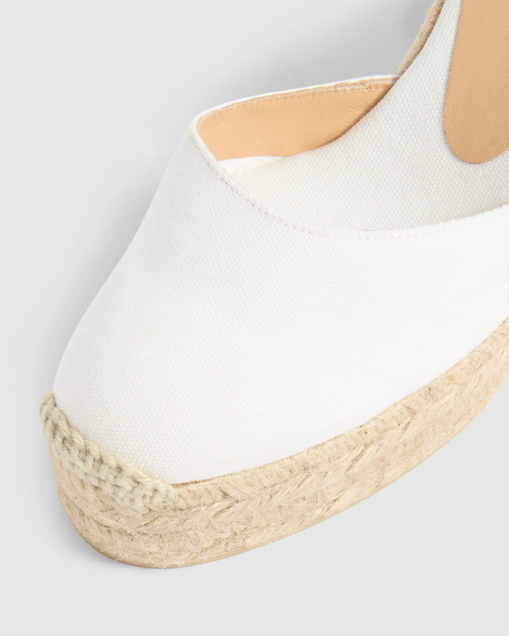 Castañer CASTAÑER ALPARGATAS CUÑA CARINA BLANCO MUJER – Castañer Rebajas online