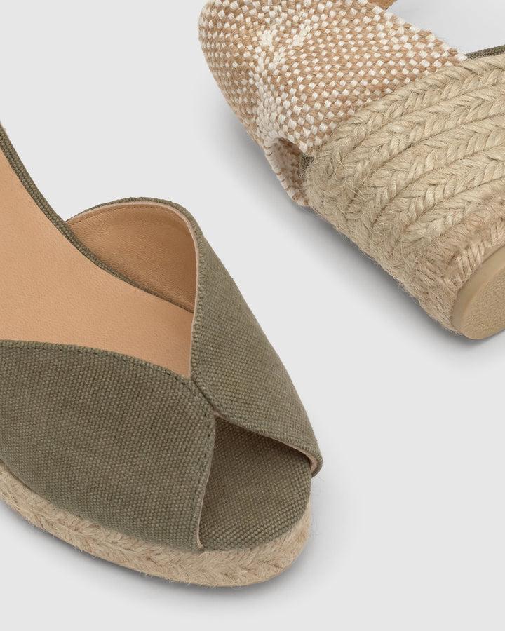 Castañer Calzado de Mujer estilo Sandalia con Cuña de 7cm de altura | Castañer En oferta