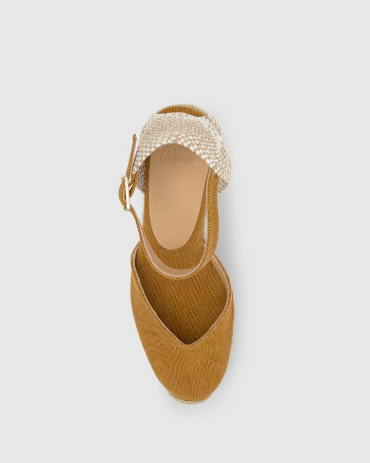 Castañer Calzado de Mujer estilo Pala Talon con Cuña de 11cm de altura | Castañer Oferta exclusiva