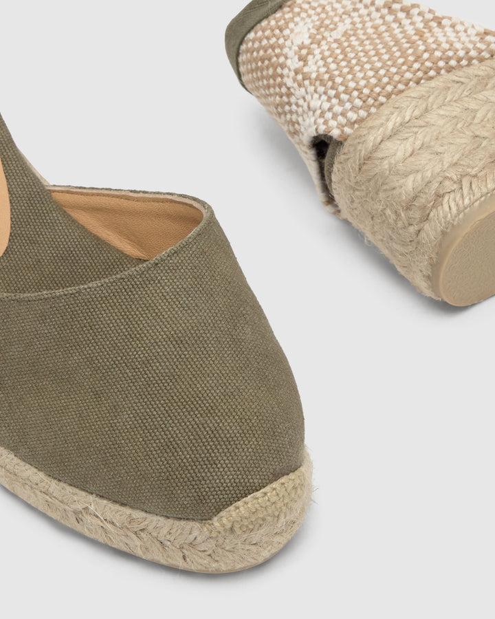 Castañer Calzado de Mujer estilo Pala Talon con Cuña de 5cm de altura | Castañer Última moda