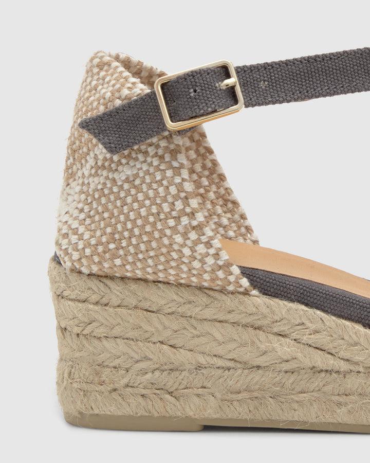 Castañer Alpargata de Mujer estilo Pala Talon con Cuña de 5cm de altura | Castañer Descuento por venta flash