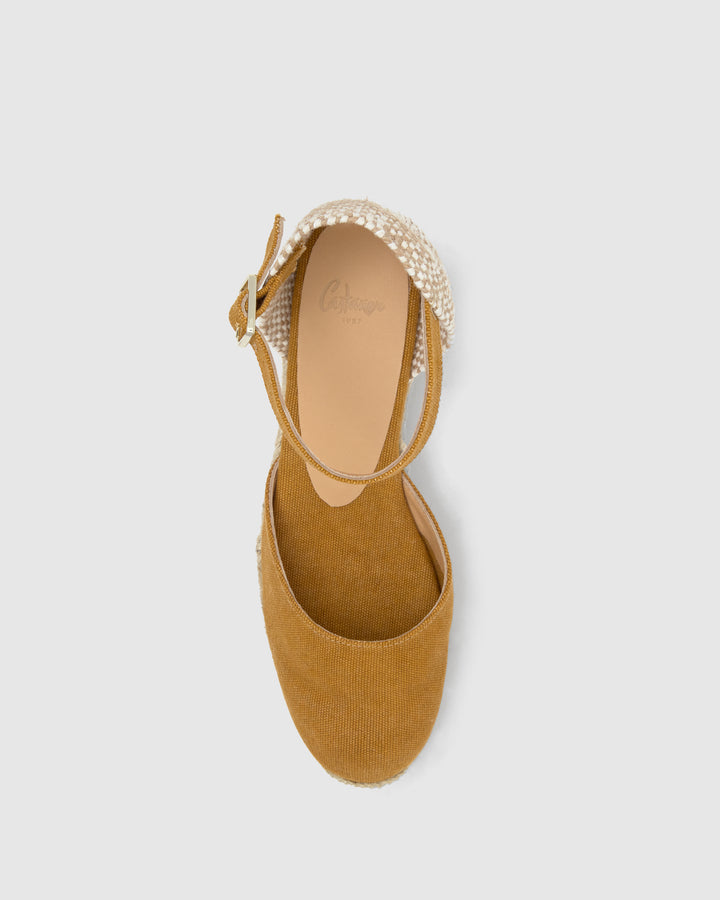 Castañer Alpargata de Mujer estilo Pala Talon con Cuña de 5cm de altura | Castañer Ofertas de temporada