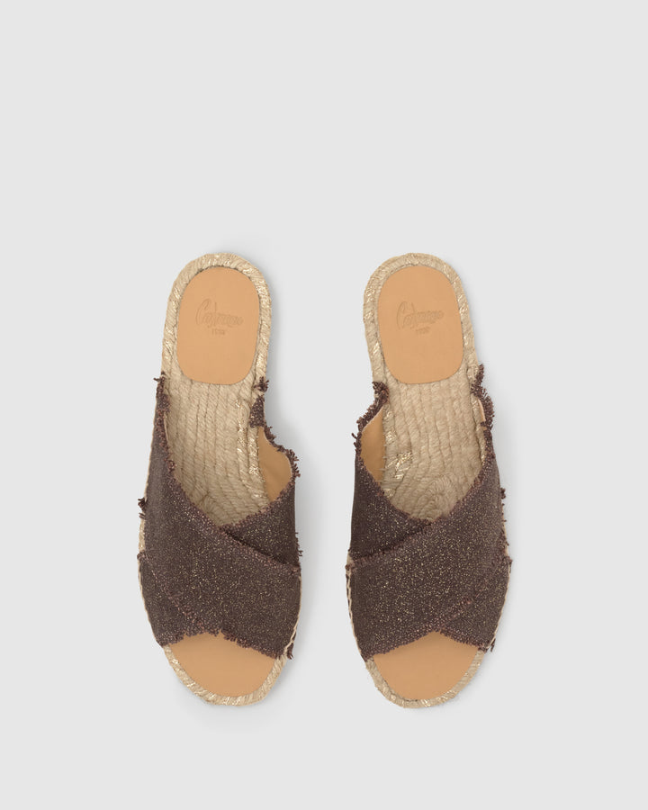 Castañer Alpargata de Mujer estilo Sandalia con Plana de 2cm de altura | Castañer Ofertas especiales