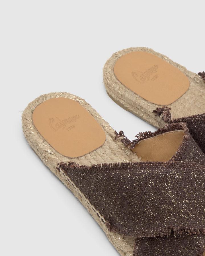 Castañer Alpargata de Mujer estilo Sandalia con Plana de 2cm de altura | Castañer Ofertas especiales