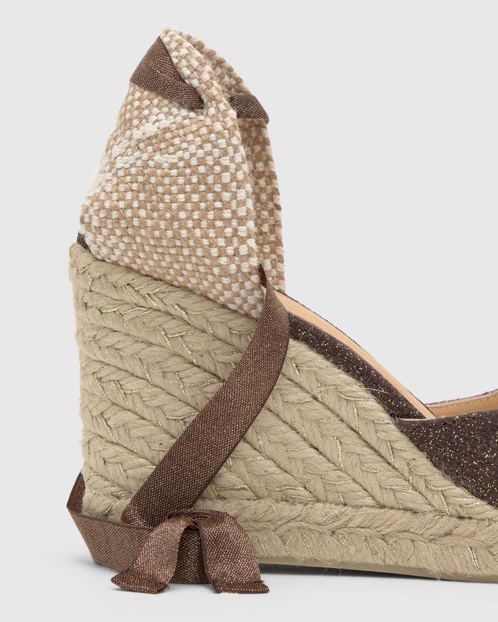 Castañer Calzado de Mujer estilo Pala Talon con Cuña de 9cm de altura | Castañer Rebajas de fin de temporada