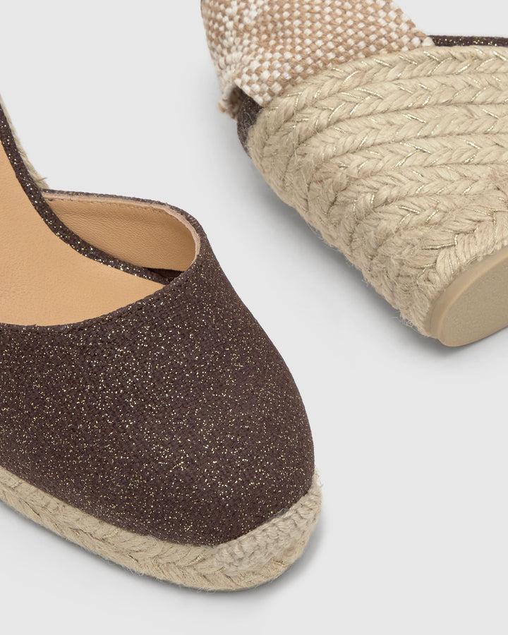 Castañer Calzado de Mujer estilo Pala Talon con Cuña de 9cm de altura | Castañer Rebajas de fin de temporada