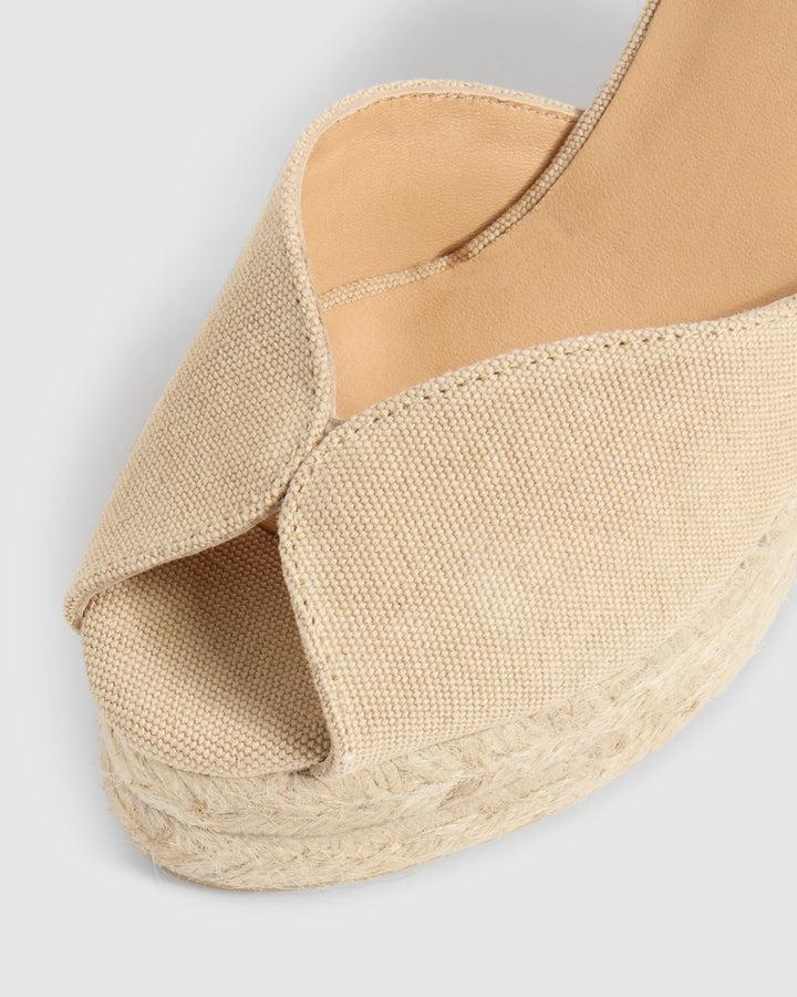 Castañer CASTAÑER SANDALIAS CUÑA BIANCA SAND MUJER – Castañer 2025