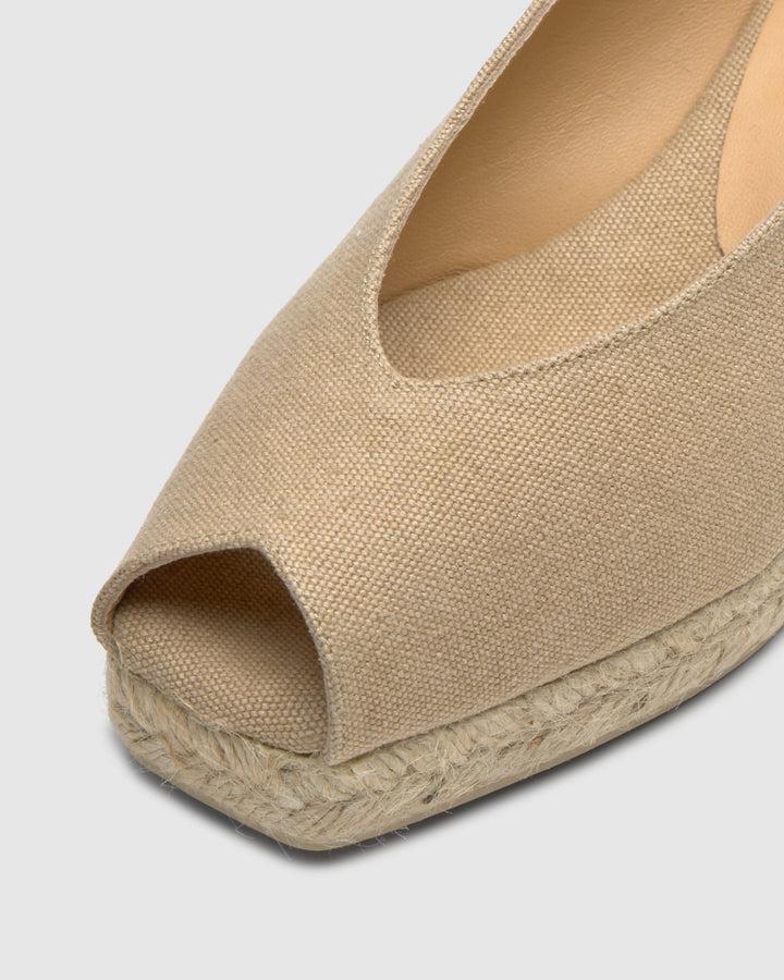 Castañer Calzado de Mujer estilo Peep Toe con Cuña de 5cm de altura | Castañer Outlet