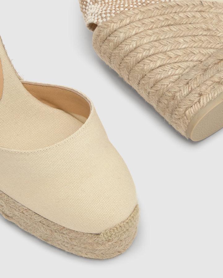 Castañer Calzado de Mujer estilo Pala Talon con Cuña de 11cm de altura | Castañer Rebajas de fábrica
